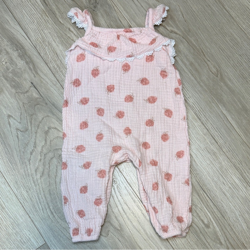 Emily & Oliver Pink and Purple‎ Baby Rompers - Picture 3 of 7